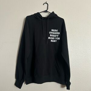 Assholes Live Forever Mens Black Hoodie Sz L NEW